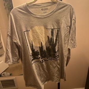 Grey graphic Champion tee